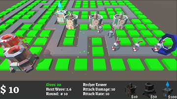 Kuro Tower Defence 3D Dev Log: [Unity Build #2! 07/12/20]