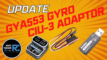 Update GYA553 Gyro firmware with CIU-3 adaptor | Futaba