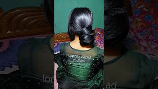 Long And Thick 4Ft Smooth Hair Simple Big Bun Hairstyle For Beautiful Girl | #Hair
