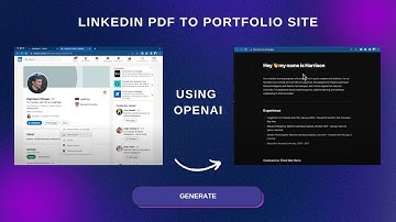 Linkedin to Portfolio Site Generator w/ OpenAI & LangChain | Demo