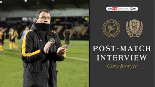 Post-Match Gary Bowyer After Rotherham United