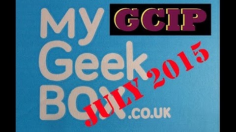 Unboxing My Geek Box July 2015 Nemesis