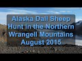 Alaska Dall Sheep Hunt in the Northern Wrangell Mountains   August 2015