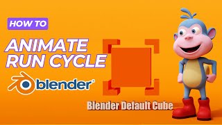 How To Animate Run Cycle In Blender | Blender Default Cube |
