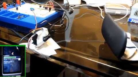 IOIO Controls Sweeping Scanner (Servo and IR Sensor) - Updated