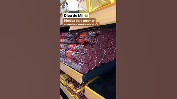 Técnica para Arrumar Biscoitos Recheados - Layout Supermercado #shorts