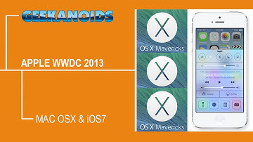 Apple WWDC 2013 - New Mac OSX Mavericks & iOS 7