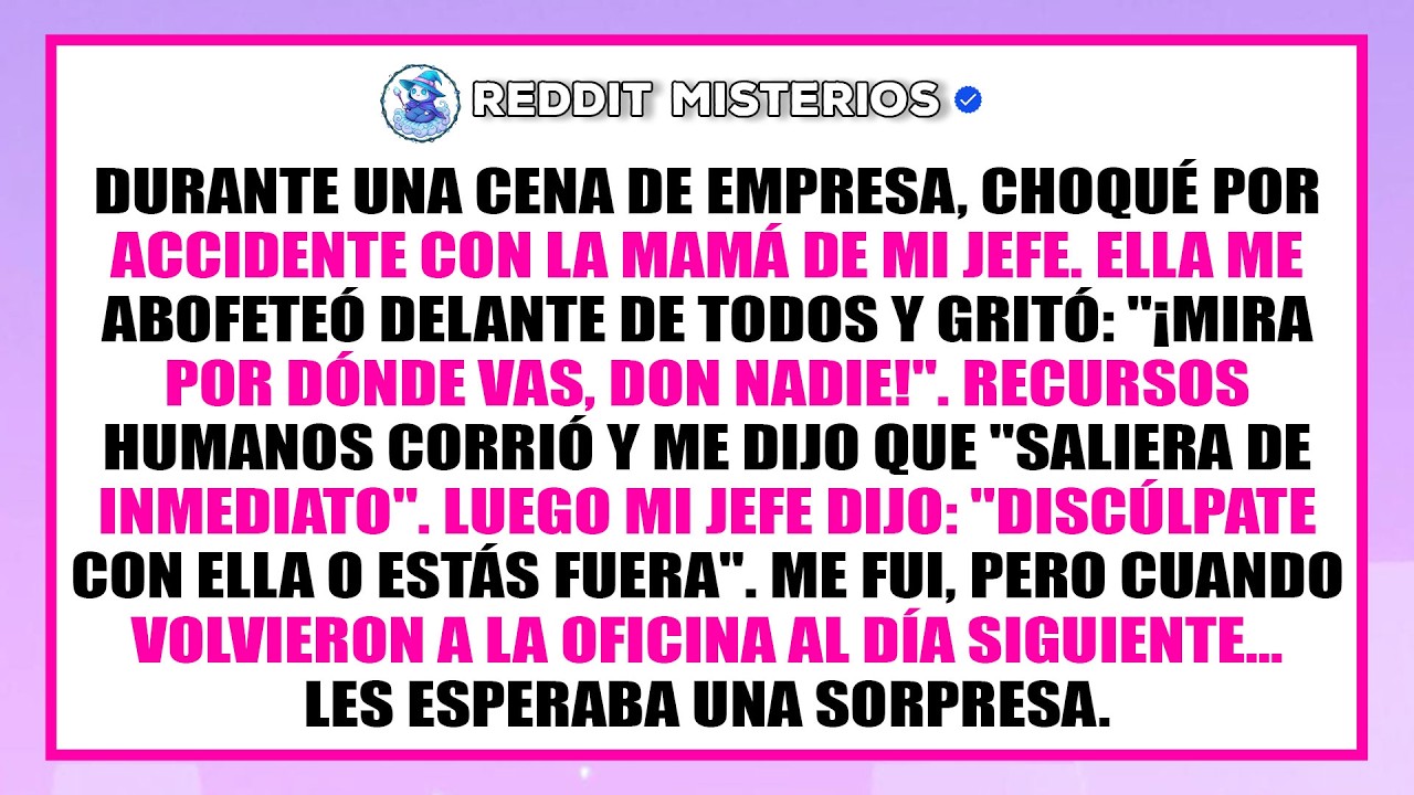 Ella me abofeteó en la cena de la empresa… pero a la mañana siguiente todo cambió