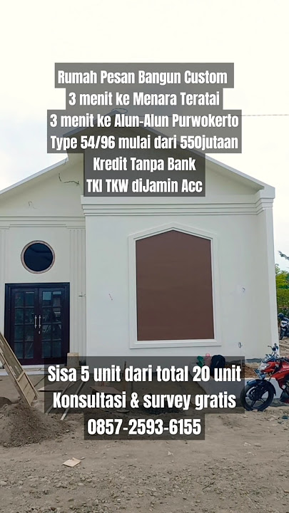 rumah purwokerto, dekat alun-alun kredit tanpa bank syarat ktp & kk saja #shorts #purwokerto