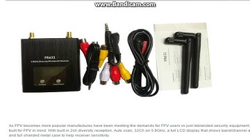 Boscam FR632 Diversity 5 8GHz 32CH Auto Scan LCD AV Receiver