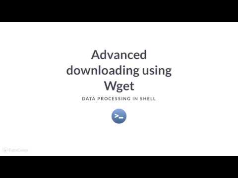 Shell Tutorial: Advanced downloading using Wget