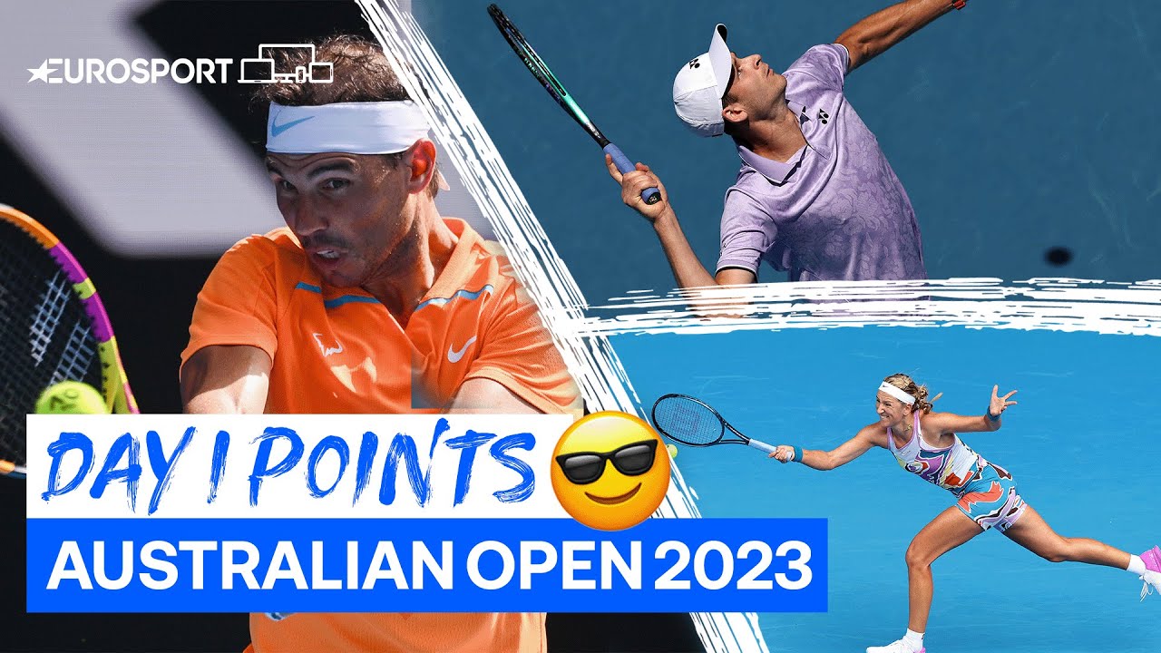 The Australian Open 2023 is Underway! Top 5 Points Day 1 Australian Open Eurosport