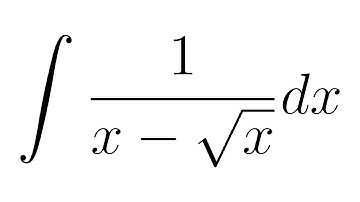 Integral of 1/(x - sqrt(x))