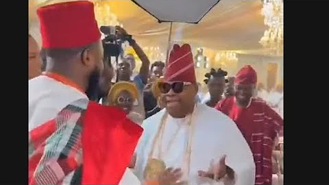 Four times Governor Adeleke’s dance moves lit up Davido, Chioma’s wedding