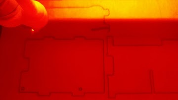 K40 with Cohesion3d mini first test cuts.