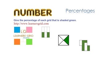 PERCENTAGES - Give the percentage of a shape which is shaded, Tutorial 4
