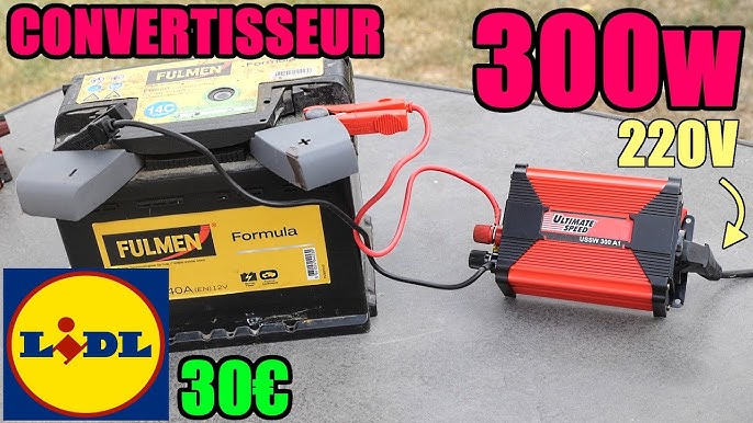 Convertisseur 12v - 220v Belkin 300 W max 600W - Équipement caravaning