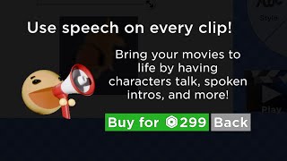 the my movie roblox text to speech update… (Animation)
