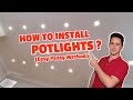how to install potlights?