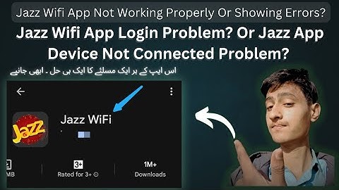 Jazz Wifi App All Errors One Solution | Is App Ke Har Msly Ka Aik Hal | Login Error Or Whatever Fix
