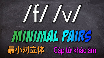 /f/ /v/ MINIMAL PAIRS