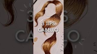 3 tips para dibujar cabello ✏️👌🎨 | #shorts #arte #dibujo #tutorial #arttutorial