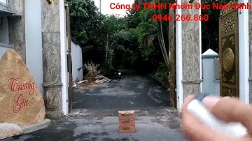 ✅ Motor tự động kết hợp cổng nhôm đúc trống đồng CỰC TIỆN DỤNG VÀ HIỆN ĐẠI