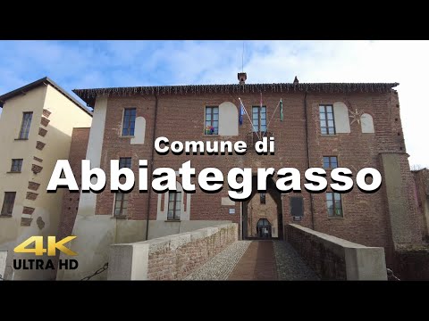 Walking tour in Abbiategrasso - City walks 4K Display | Comune in Italy, 2021