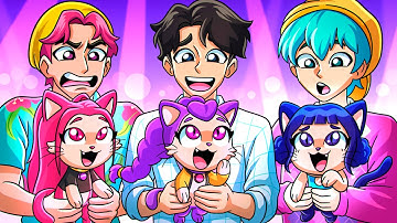 RUMI, MIRA & ZOEY Turn Into CATS! KPop Demon Hunters Animation