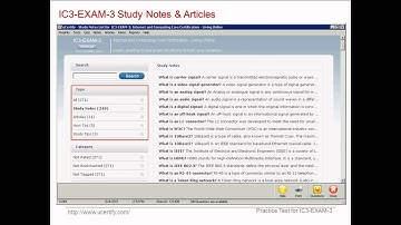 uCertify IC3 Exam 3 Practice Test