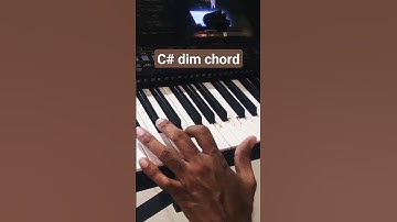 C# diminished chord on piano.        #shortsvideo