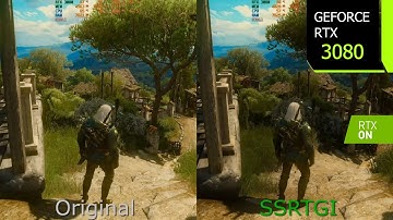 The Witcher 3 Ray Tracing (SSRTGI) Comparison | RTX 3080 4K Ultra Settings | i7 10700F