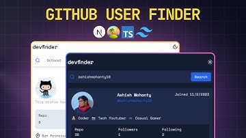 GitHub User Finder | Search GitHub User By Username | GitHub API #nextjs14 #tailwindcss