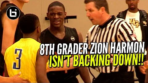 Defender Tries To PUNK 8TH GRADER! Zion Harmon Drops 26Pts On EYBL 17's