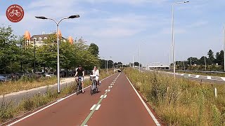 Ride on the fast cycle route F261 (Netherlands)