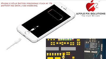 iPhone 6 6Plus  Battery percentage stuck at 1% | Battery No Data 100% Solutions