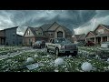 Chaos in Oklahoma Today! Brutal Supercell Storm Batters Homes and Vehicles!