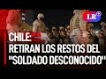 Chile: retiran los restos del "Soldado desconocido" que yacían desde 1931 a los pies de un monumento