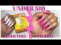 UNDER $10 OMBRE BAKING SODA NAILS AT HOME - LAST 2 WEEKS NAIL HACK - IT REALLY DOES WORK