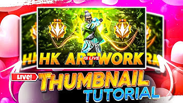 Make This Amazing Thumbnail | On ps cc | Free Fire Live Stream Thumbnail , live streaming thumbnail