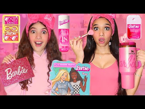 ONLY Using BARBIE PREPPY MAKEUP SKINCARE 