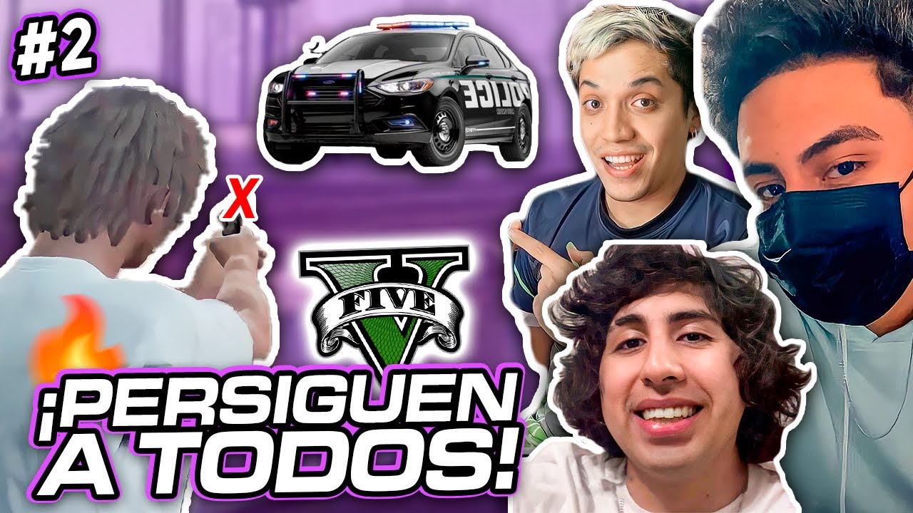 PERSECUCIÓN MASIVA A JEFRAIN, DAFONSEKA Y NEUTRO #2 😎| JEFRAIN SE CONFUNDE AL APUNTAR 😂| GTA V
