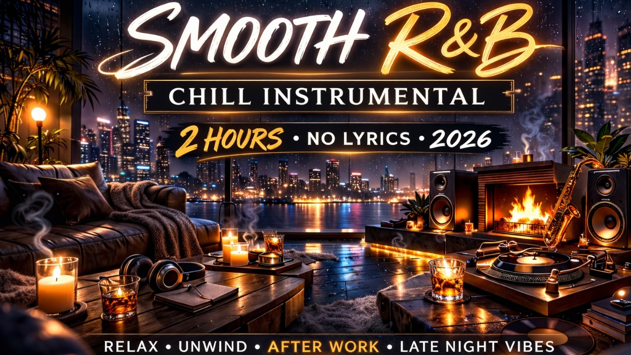 2 Hours Smooth R&B Instrumental 🌙 No Lyrics | Relaxing, Late