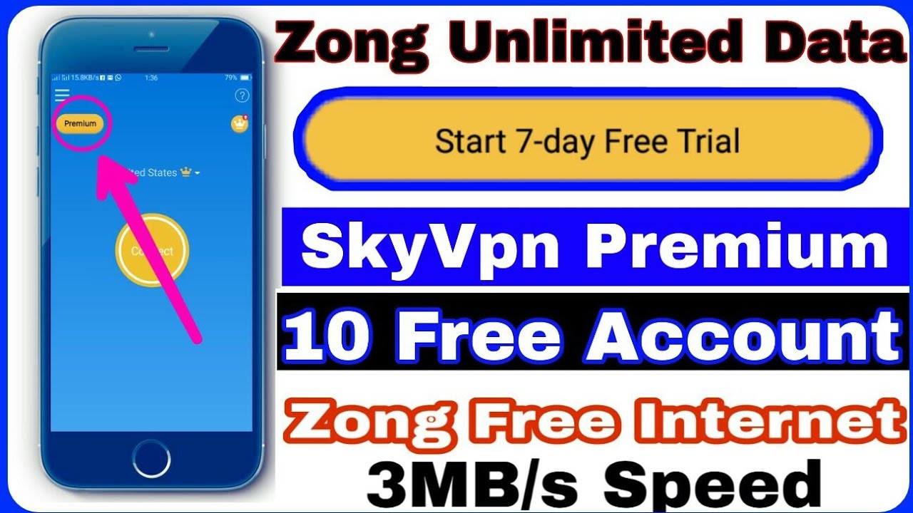 Get Sky Vpn Premium Account For Free And Enjoy Free Internet On Zong With 2mb Speed