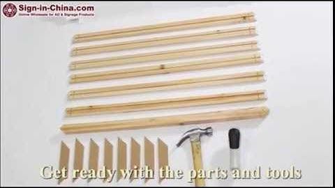 installation of large canvas prints