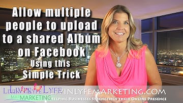 Facebook Photo Album - Allow multiple people add images to a shared album