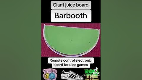 Half Moon Juice Board for rigged dice crooked craps table remote control dice Barbooth 66 65 55 win