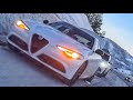 Alfa Romeo Сломалась в Заснеженных Горах Калифорнии