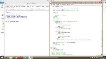 Ejemplo I programación en Python con Idle y Shell