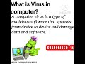 what is virus|by learn computer skills